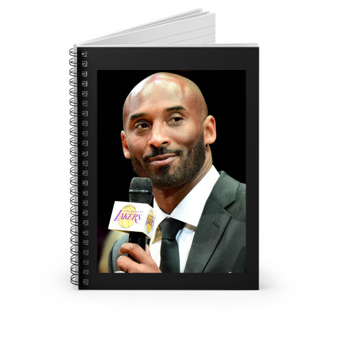 Kobe Bryant Smiling When Interview Spiral Notebook