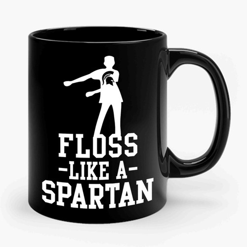 Floss Like A Spartan Youth Basic Ceramic Mug