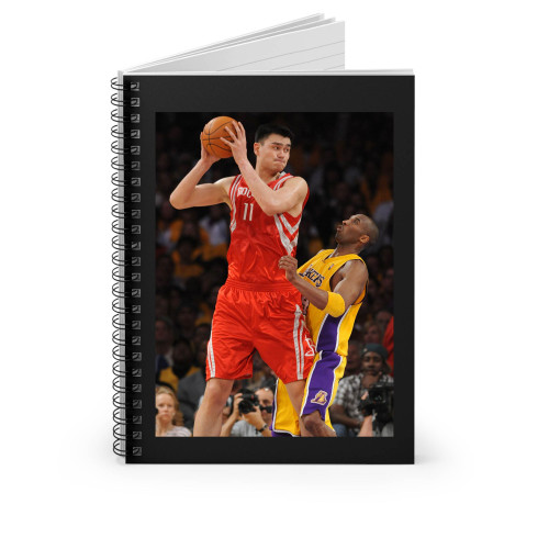Kobe Vs Yao Ming Spiral Notebook