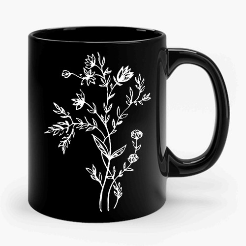 Flowers Floral Motifs Ceramic Mug