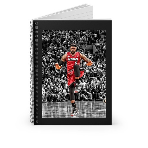 Lebron James Dunk Heat Spiral Notebook