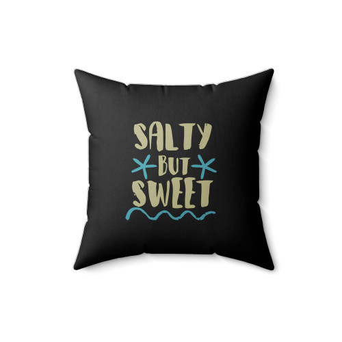 Salty But Sweet Beachy Square Pillow Cover