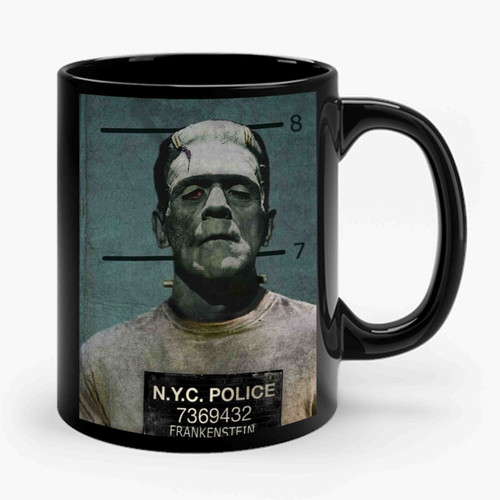 Frankenstein Mugshot Ceramic Mug
