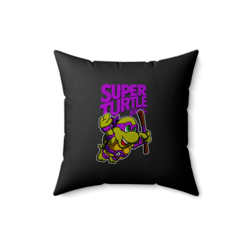 Super Turtle Bros Donatello Square Pillow Cover