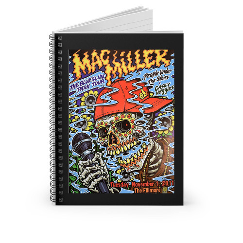 Mac Miller The Blue Slide Park Tour Spiral Notebook