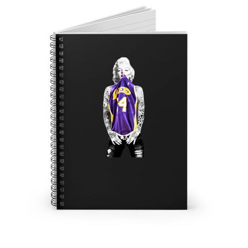 Marilyn Monroe Kobe Bryant Los Angeles Spiral Notebook