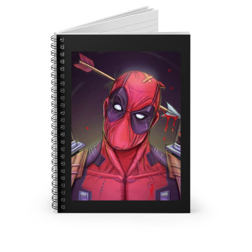 Melhores Desenhos Deadpool Spiral Notebook