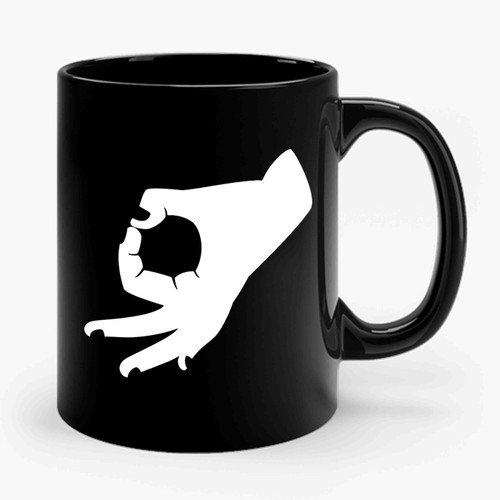 Funny Finger Symbol Ceramic Mug