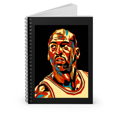 Michael Jordan Pop Art 1 Spiral Notebook
