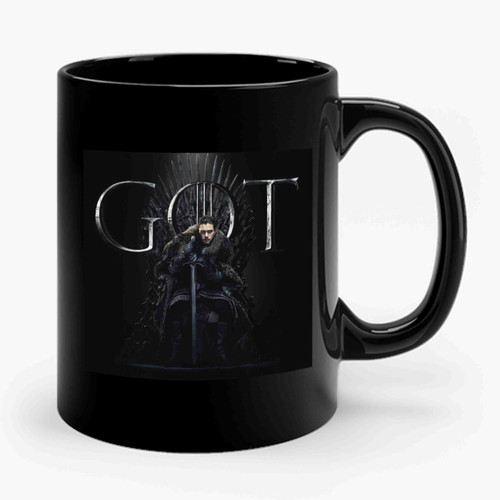 Game Of Thrones Season 8 Jon Snow Iron Throne Ceramic Mug