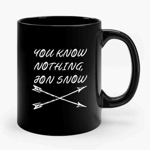 Game Of Thrones You Know Nothing Jon Snow Ceramic Mug