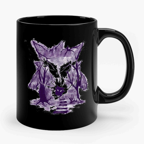 Gengar Pokemon Purple Woods Ceramic Mug Gengar Pokemon Purple Woods Ceramic Mug