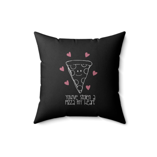 You've Stolen A Pizza My Heart Square Pillow Cover