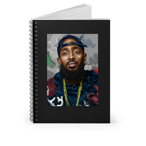 Nipsey Hussle Art Print By Kegya Spiral Notebook Nipsey Hussle Art Print By Kegya Spiral Notebook