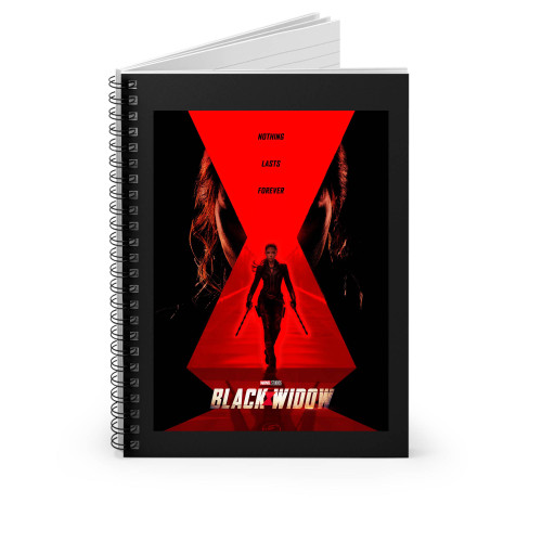 Nothing Lasts Forever Black Widow Spiral Notebook