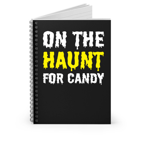 On The Haunt For Candy Spiral Notebook