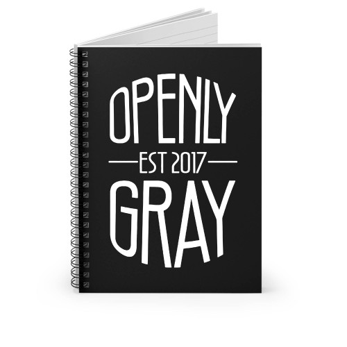 Openly Gray Spiral Notebook