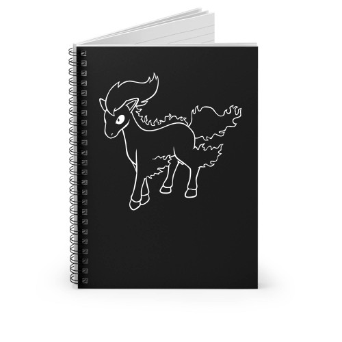 Ponyta Pokemon Spiral Notebook