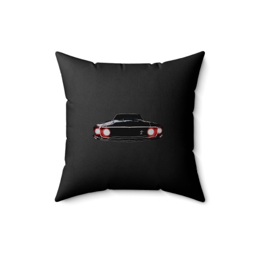 1969 Ford Mustang Boss 302 Square Pillow Cover