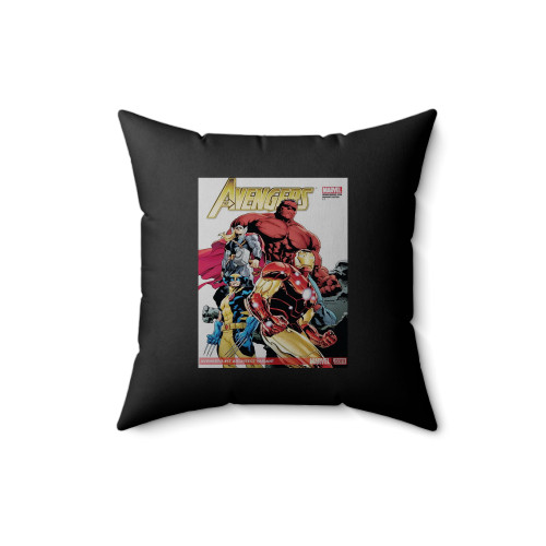 Avengers Iron Man Wolverine Thor Red Hulk Square Pillow Cover