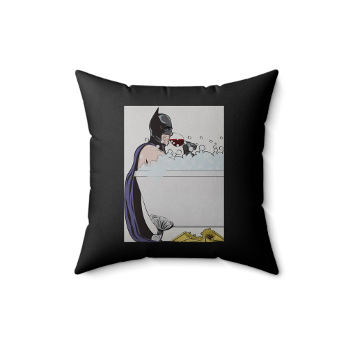 Batman In Bath Square Pillow Cover