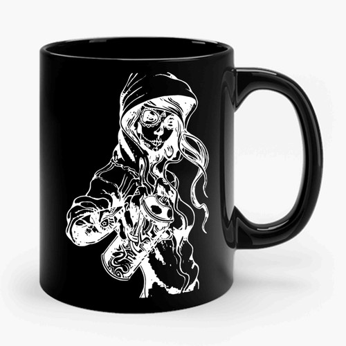 Graffiti Tag Skeleton Ghetto Ceramic Mug