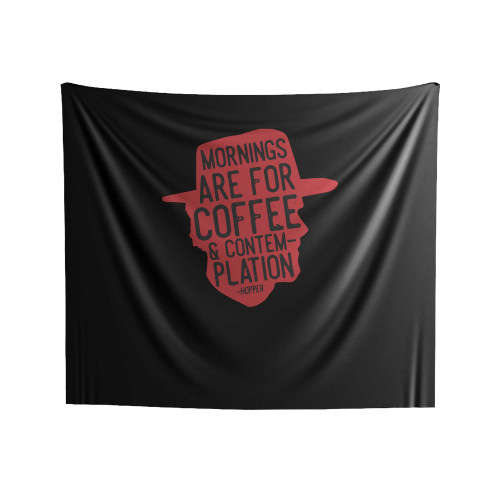Mornings Are For Coffee And Contemplation Indoor Wall Tapestries