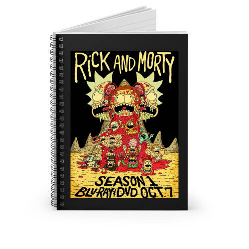 Rick And Morty Cartoon 1 Spiral Notebook