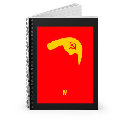 Rocky Balboa Head Illustration Spiral Notebook