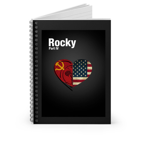 Rocky Balboa Heart Logo Spiral Notebook