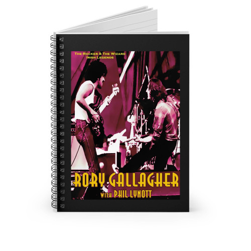 Rory Gallagher And Phil Lynott Spiral Notebook