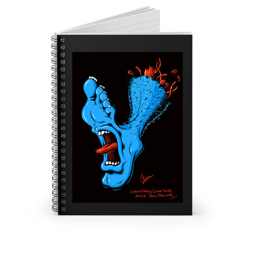 Santa Cruz Screaming Foot A Tribute To Jim Phillips On Behance Spiral Notebook