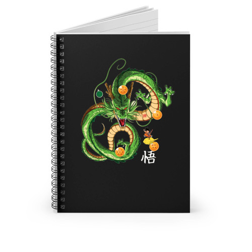 Shenron Dragon With Dragonballs - Dbz Spiral Notebook