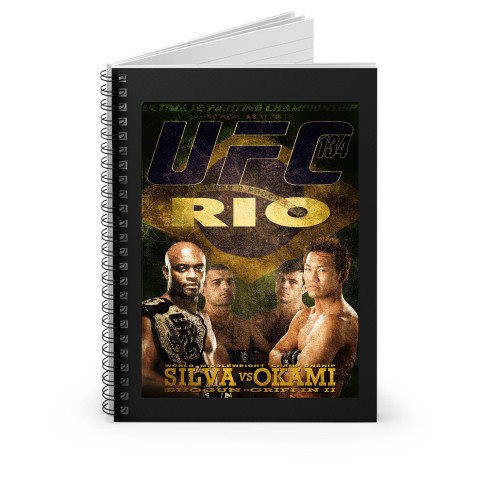Silva Vs Okami Ufc 134 Spiral Notebook