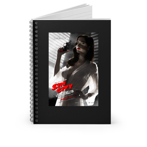 Sin City A Dame To Kill For Movie Spiral Notebook