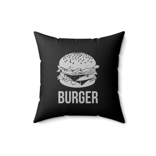 Burger And Slider Square Pillow Cover