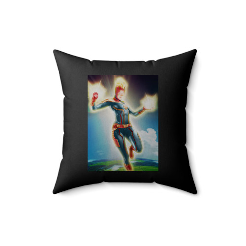 Captain Marvel 4 Square Pillow Cover