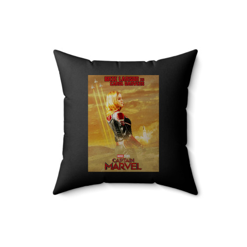 Captain Marvel Brie Larson Square Pillow Cover