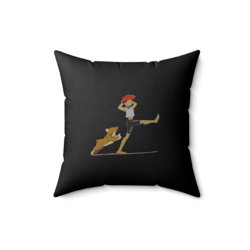 Cowboy Bebop Edward And Ein Square Pillow Cover