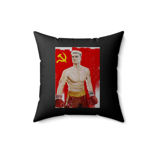 Cuadro Increible Ivan Drago Pelicula Rocky 4 Square Pillow Cover
