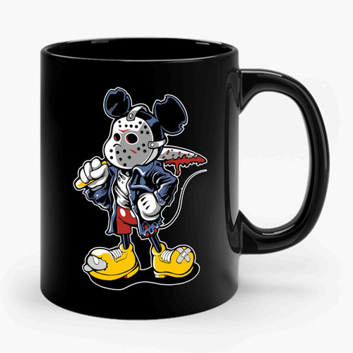 Evil Mickey Mouse Jason Mickey Disneyland Funny Parody Ceramic Mug