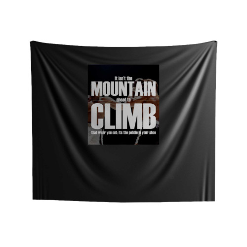 Muhammad Ali Cassius Clay Quotes It Isn't The Mountain Ahead To Climb Indoor Wall Tapestries