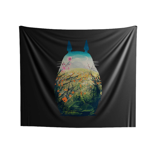 My Neighbor Totoro Vector Art Indoor Wall Tapestries