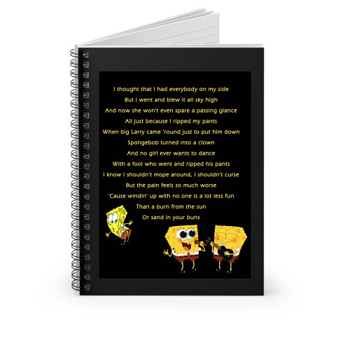 Spongebob Ripped Pants Sng Spiral Notebook