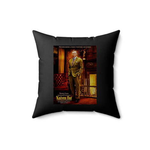 Daniel Craig Knives Out Square Pillow Cover