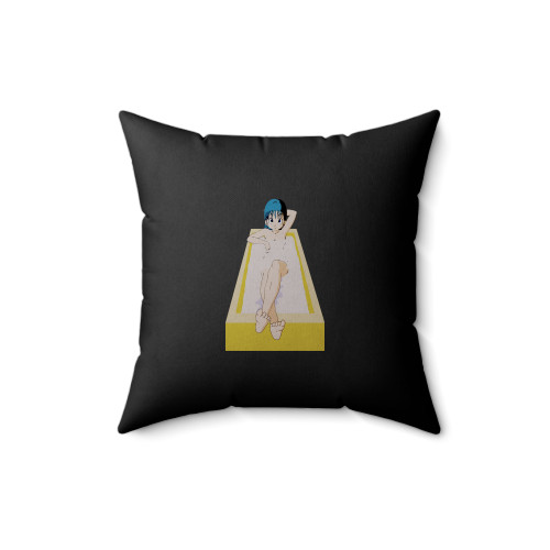 Dbz Bulma On Bath Square Pillow Cover