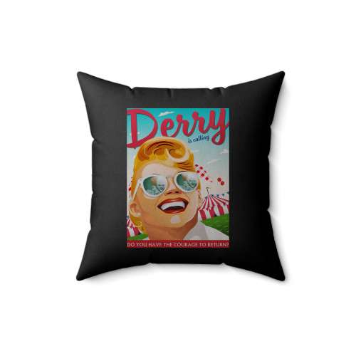 Derry Is Calling 3 Square Pillow Cover