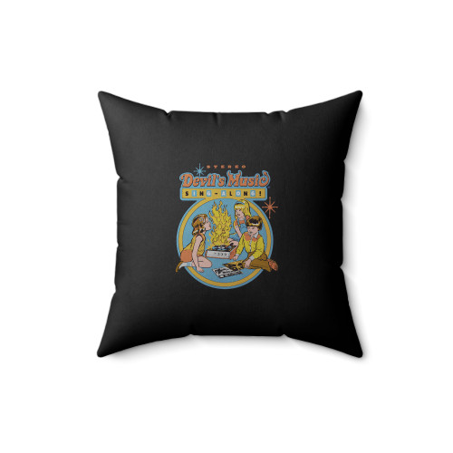 Devil's Music Sing Along Cotton Square Pillow Cover