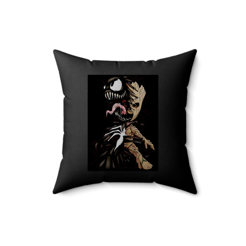 Devil Groot Superhero Square Pillow Cover