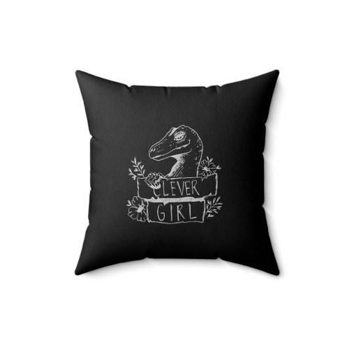 Dinosaur Clever Girl Square Pillow Cover